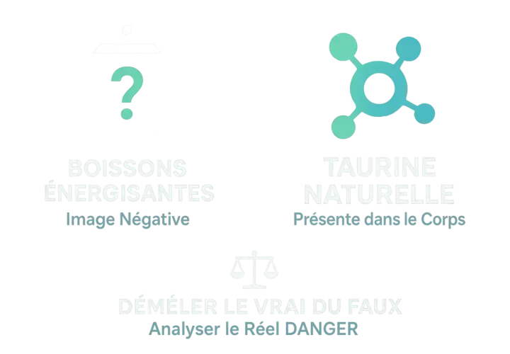 Boissons énergisantes : image négative. Taurine naturelle présente dans le corps. Analyser le réel danger des taurine effets secondaires.