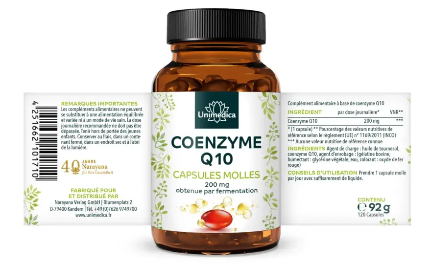 Coenzyme Q10 - Vrais bienfaits, dosage et choix du bon complément