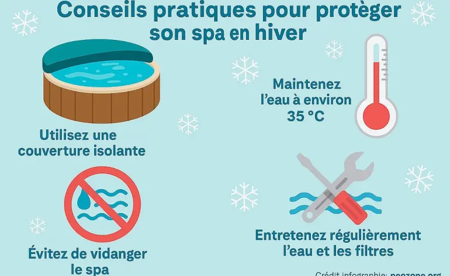 Hivernage spa rigide - Évitez les dégâts du gel !