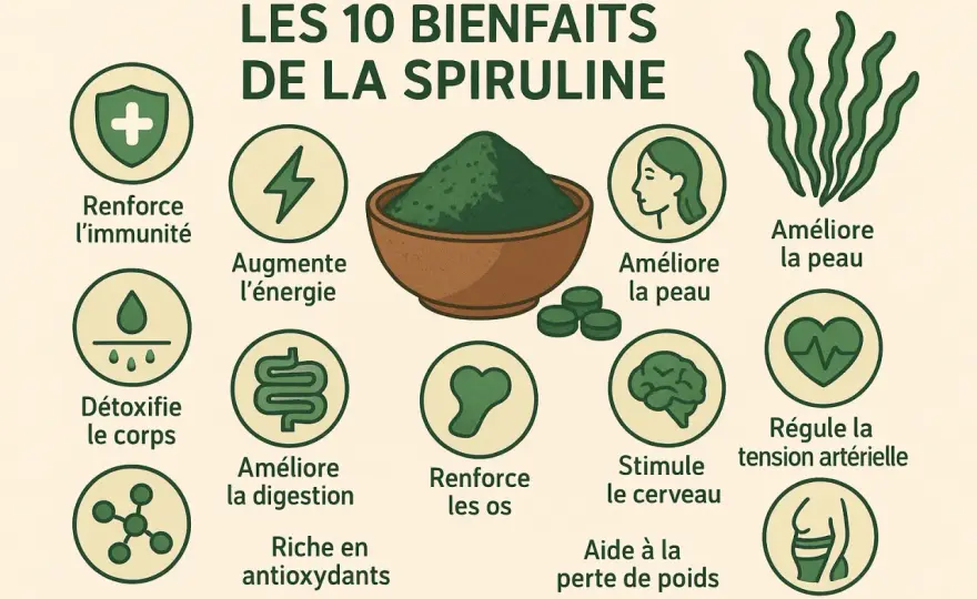 Spiruline - Vrais bienfaits, limites et comment bien la choisir