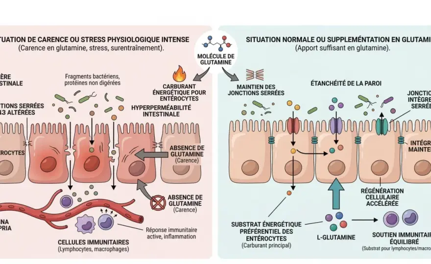 Glutamine - Vrais bienfaits et fausses promesses.