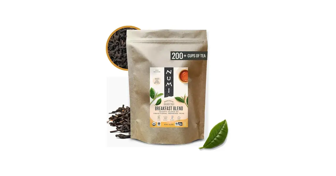Un sachet de th&eacute; noir Numi 